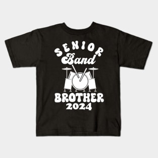 senior Band Brother 2024 Kids T-Shirt